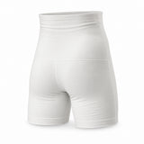 E1005 High Waist Compression Shorts — ghost mannequin — e1005-back